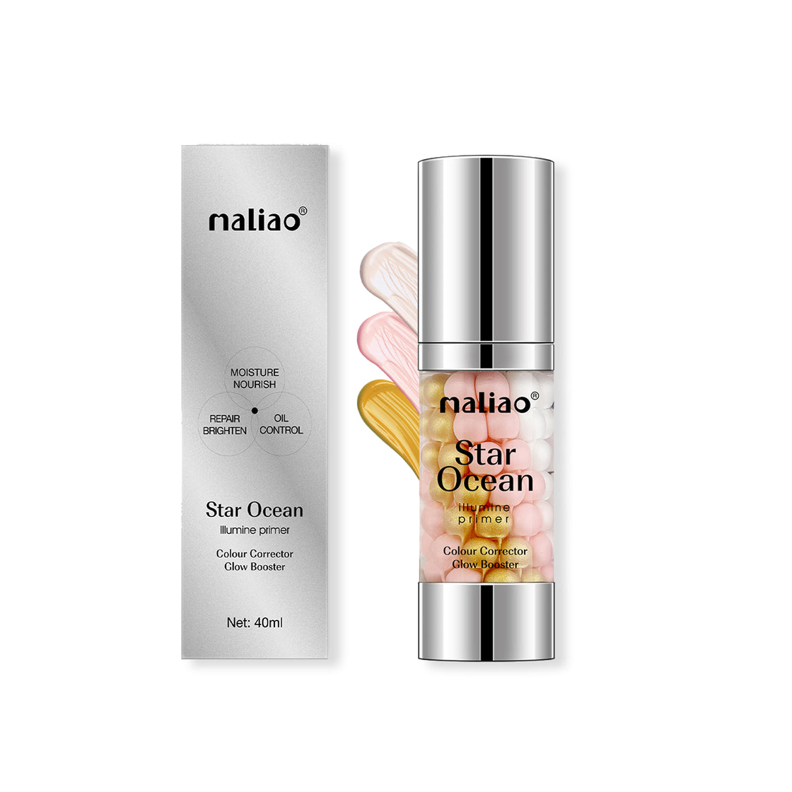 Maliao Star Ocean Illumine Primer - Colour Corrector & Glow Booster for Radiant Skin