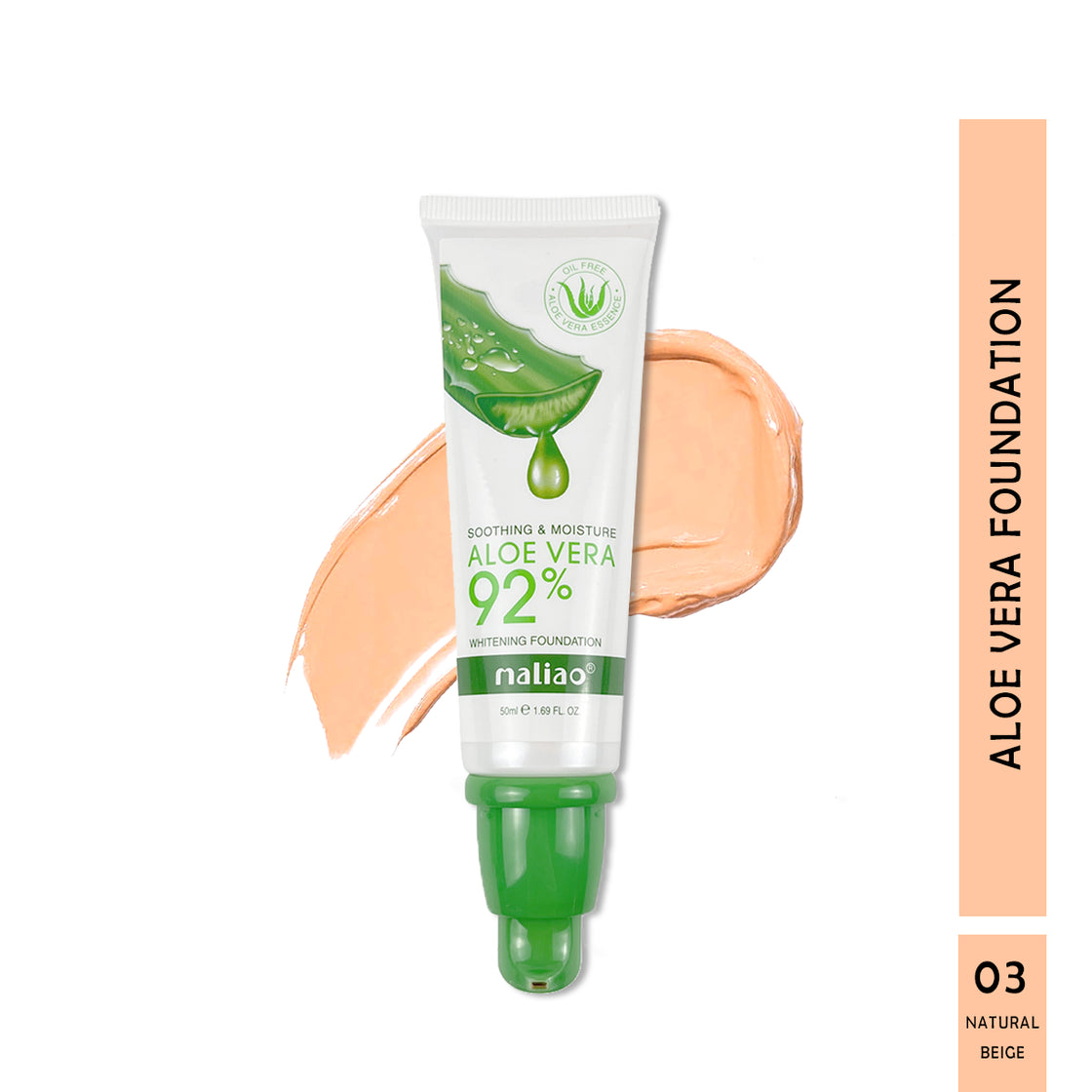 Maliao Aloe Vera 92% Soothing & Moisture Whitening Foundation - Nourish and Illuminate