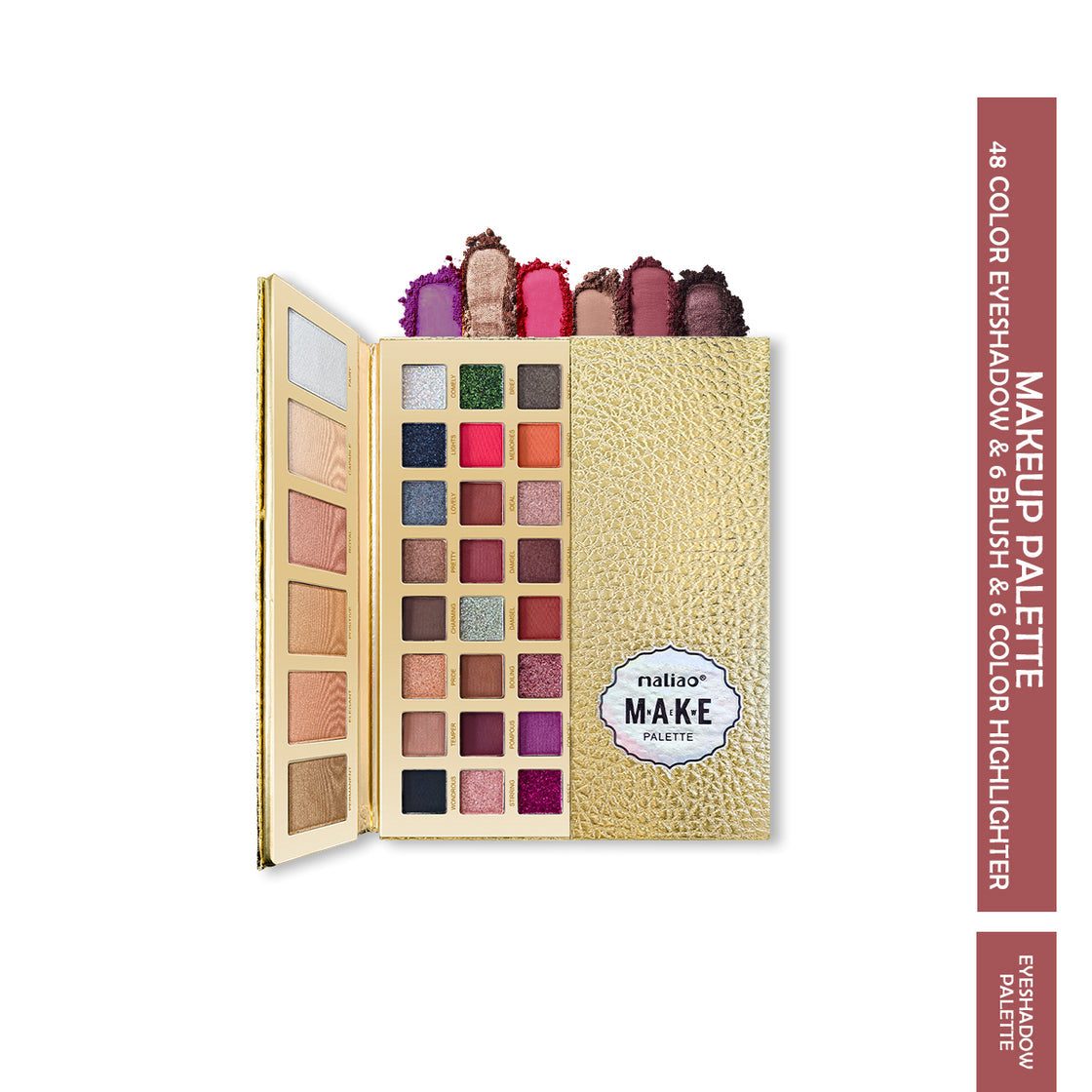 Maliao Professional 60 Color Makeup Eyeshadow Palette – Highly Pigmented, Long-Lasting, Easy to Blend Eyeshadow for Daily Use