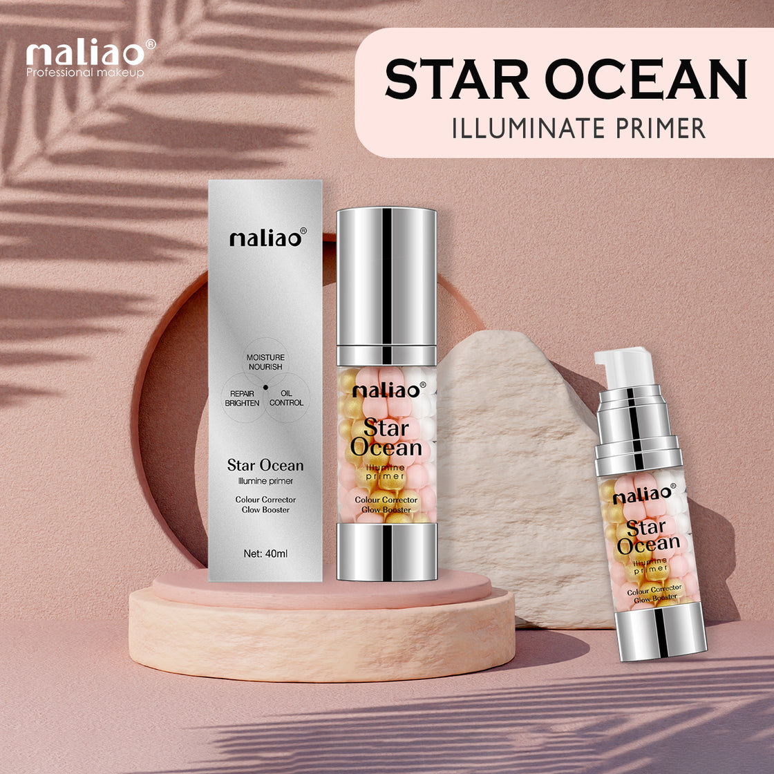 Maliao Star Ocean Illumine Primer - Colour Corrector & Glow Booster for Radiant Skin