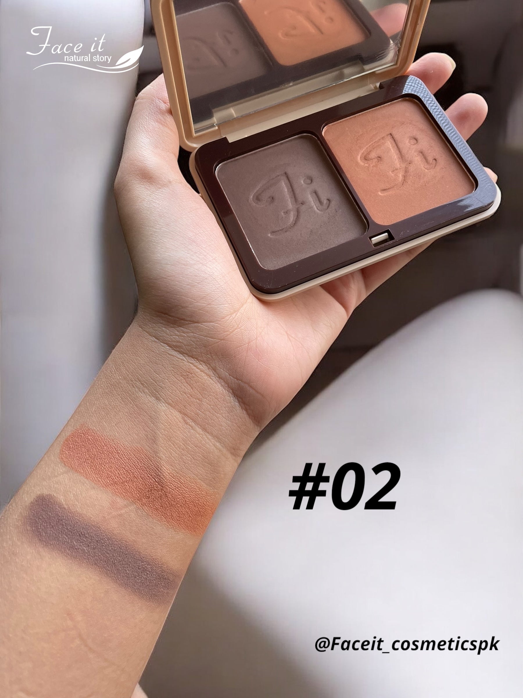 Faceit HD Photo Finish 2in1 Contour + Eyebrow Powder