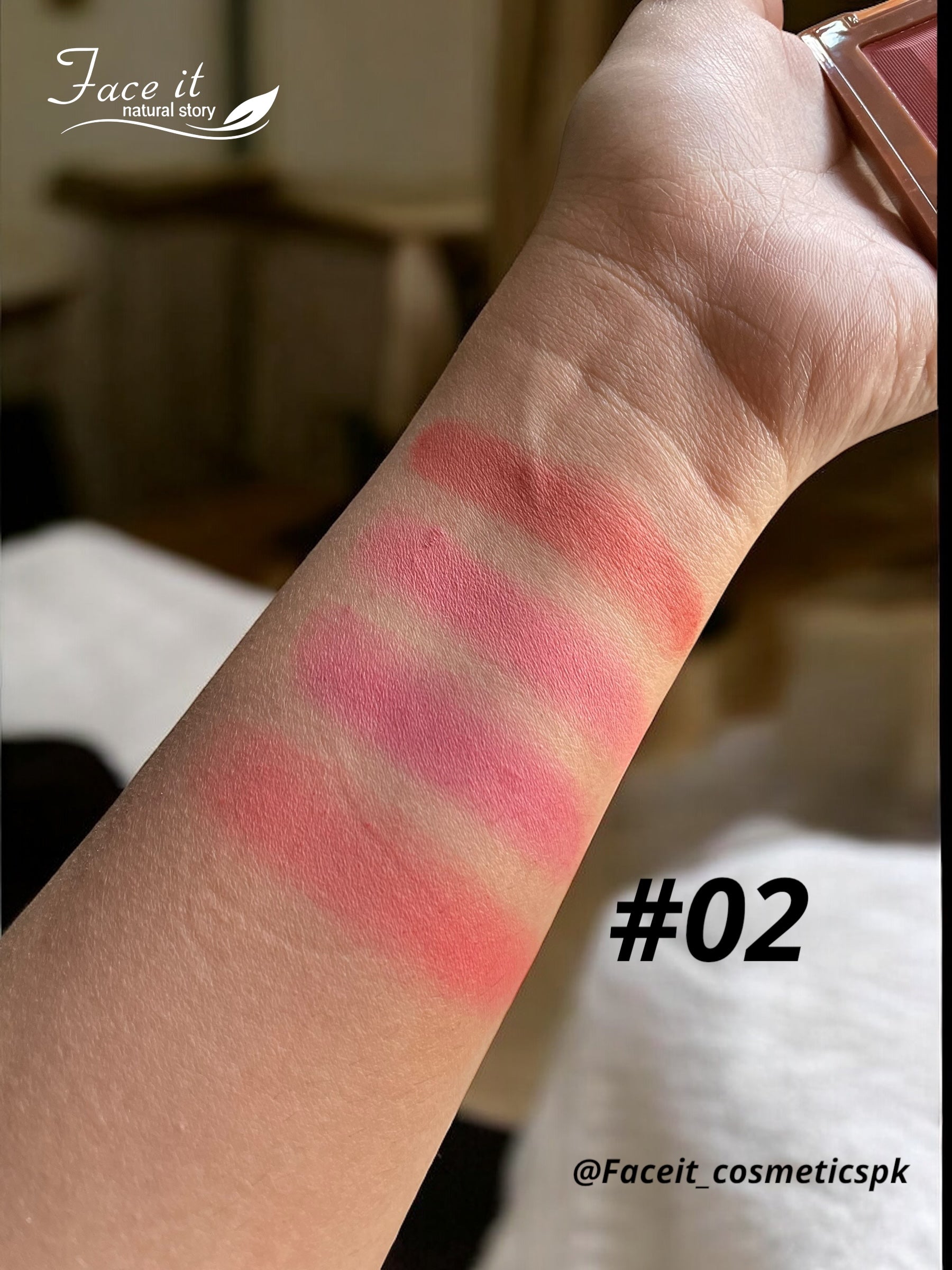 Faceit 4 Color Blush & Contour Palette