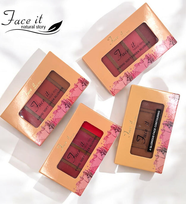 Faceit 4 Color Blush & Contour Palette