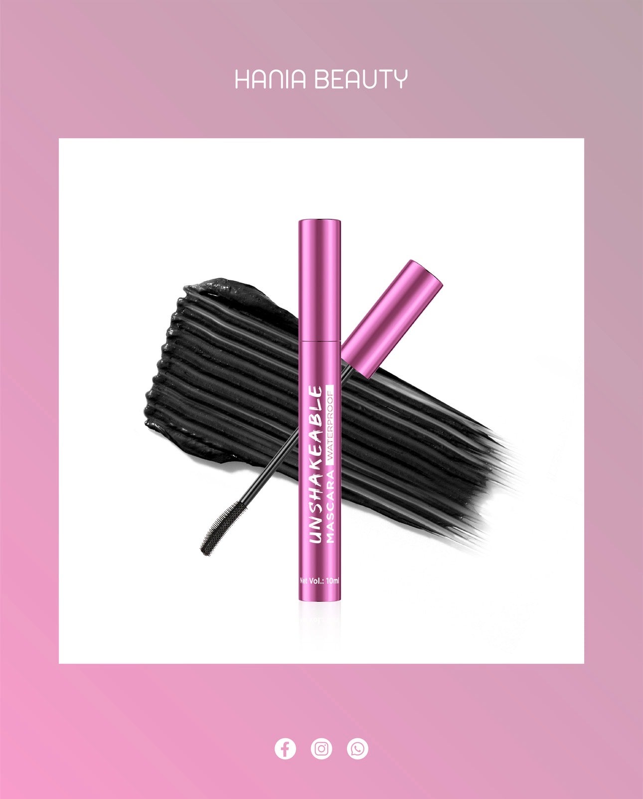 Hania Beauty Unshakable Waterproof Longlasting Mascara