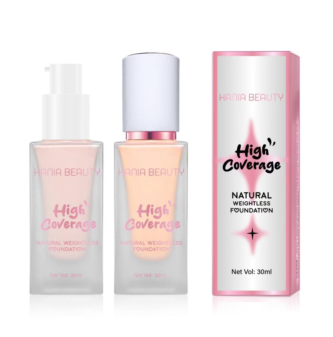 Hania Beauty Full Coverage Natural Weightless Foundation