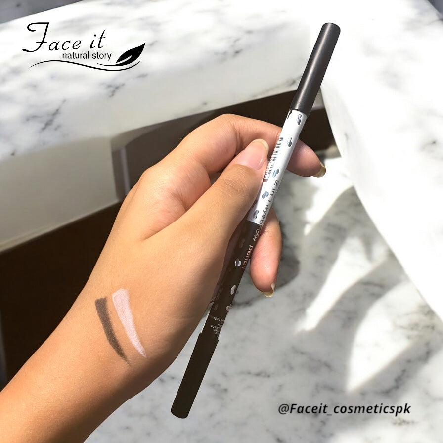 Faceit 2in1 White & Black Pencil