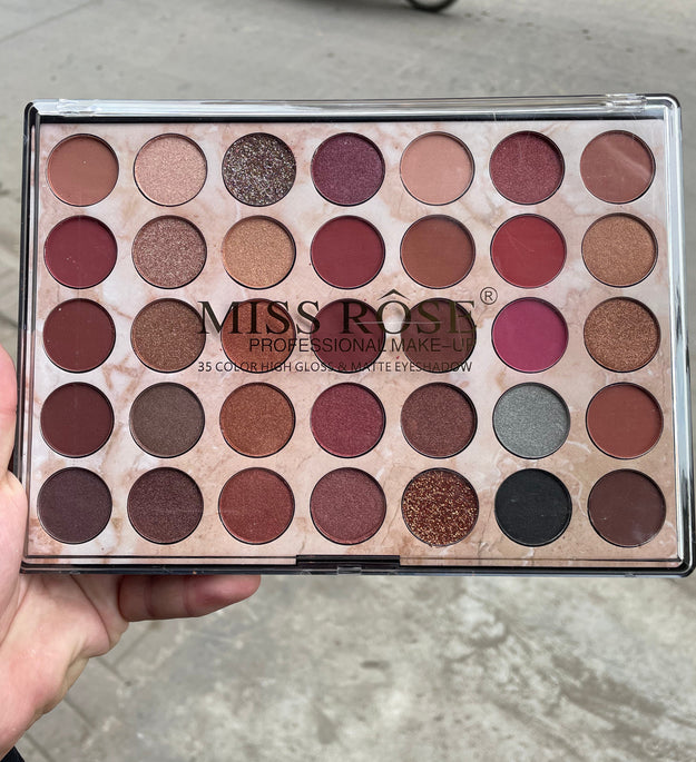 Miss Rose 35 Color High Gloss Eyeshadow Palette N5