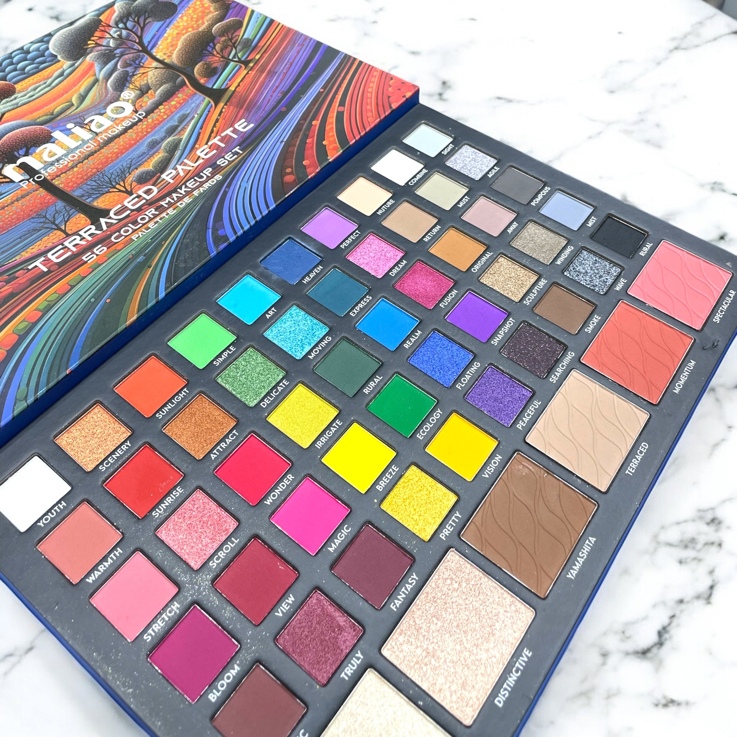 Maliao 56 Color Terraced Makeup Palette
