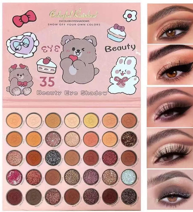 COLORFULL RAINBOW 35 COLOR EYESHADOW PALLET