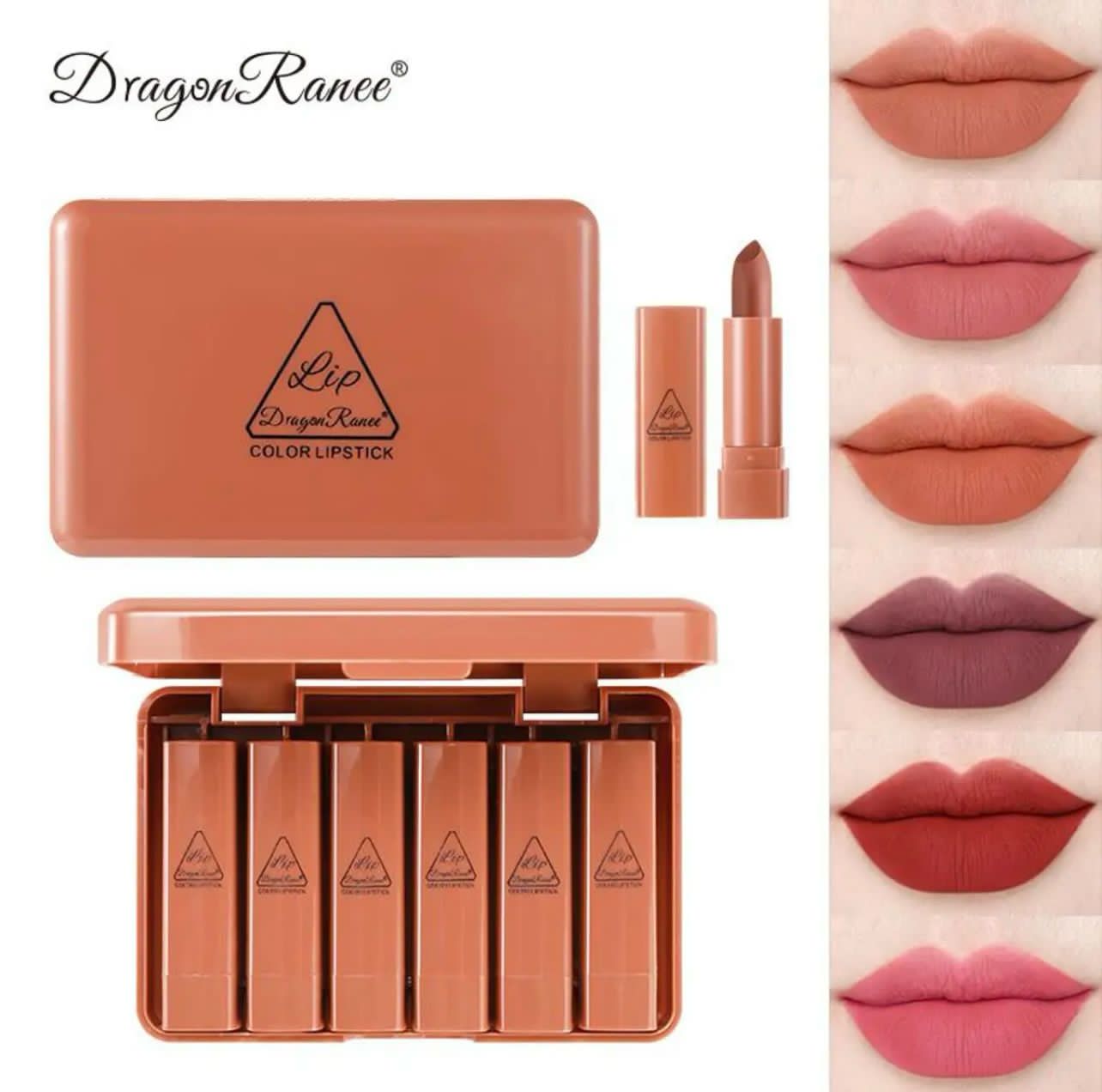 DRAGON RANEE 6 NUDE COLOR LIPSTICK SET