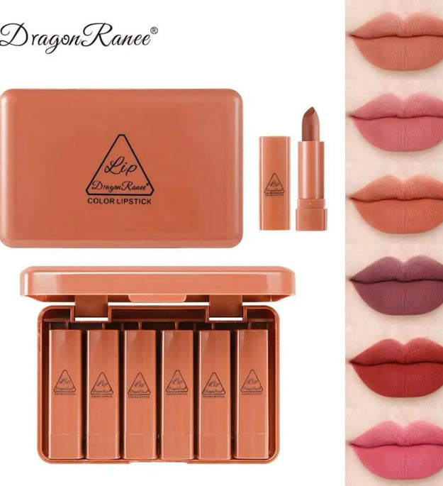 DRAGON RANEE 6 NUDE COLOR LIPSTICK SET