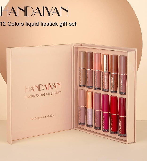 Handaiyan 12 Color Lipgloss Set