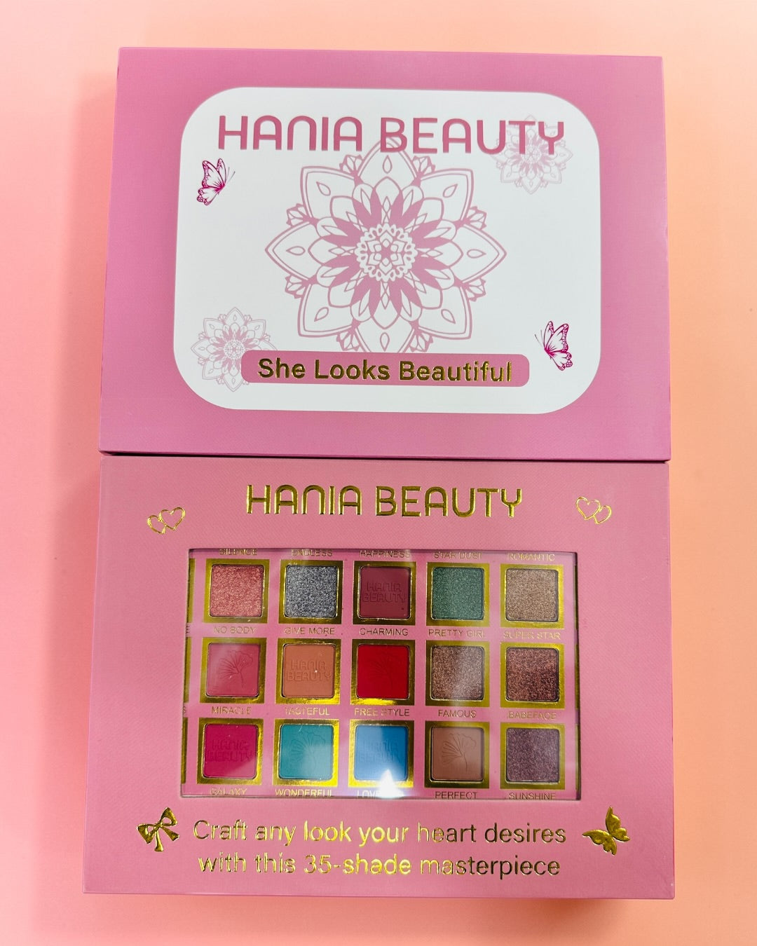 Hania Beauty 35 Color High Quality & High Pigmented Eyeshadow Palette