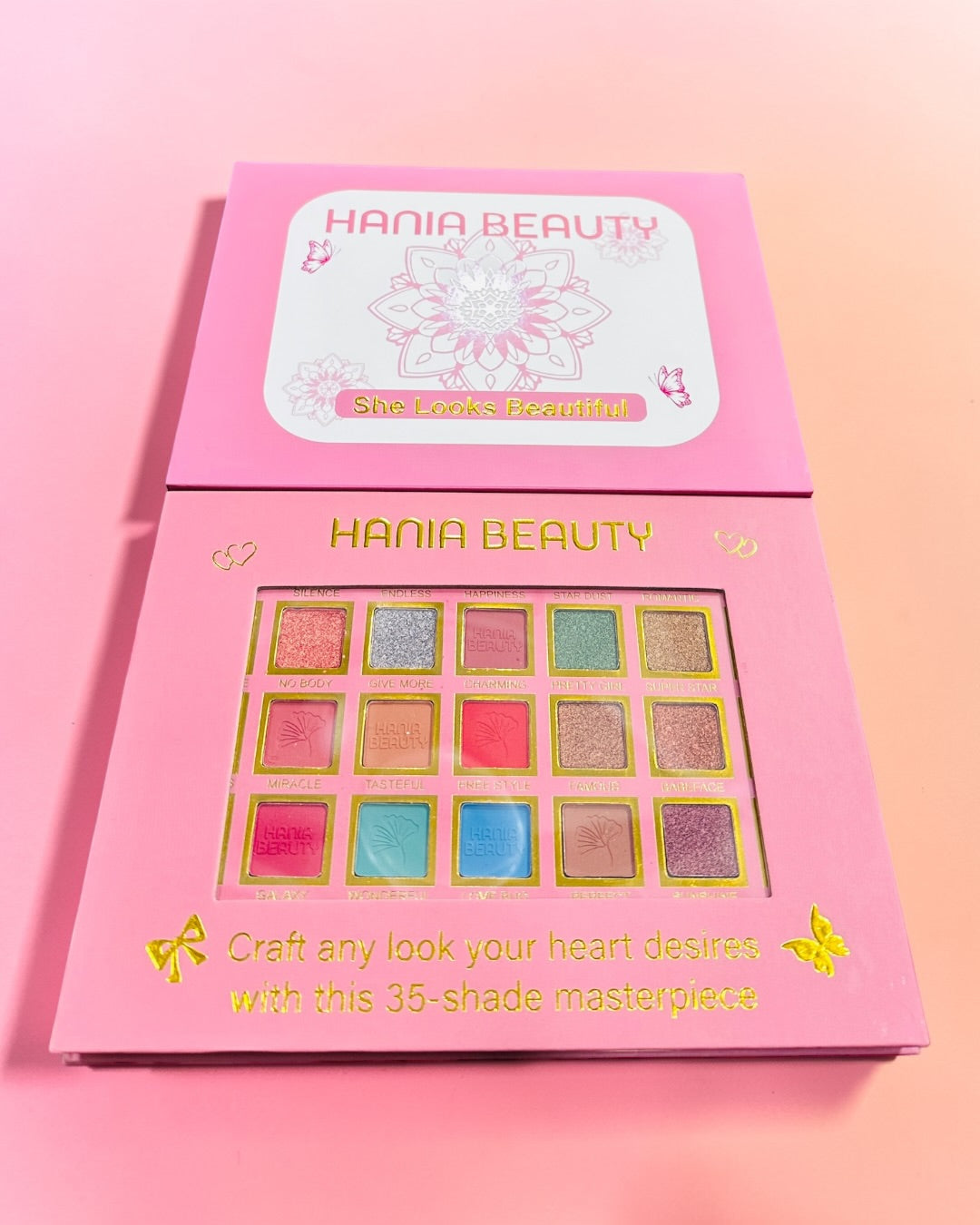 Hania Beauty 35 Color High Quality & High Pigmented Eyeshadow Palette
