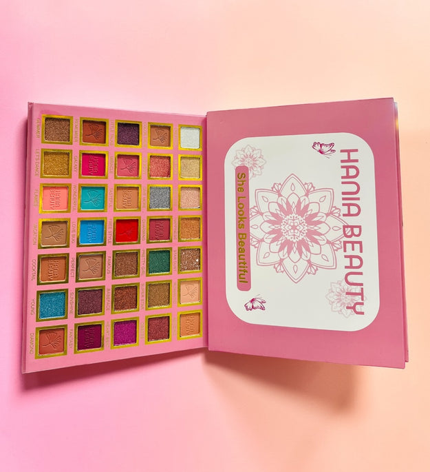 Hania Beauty 35 Color High Quality & High Pigmented Eyeshadow Palette