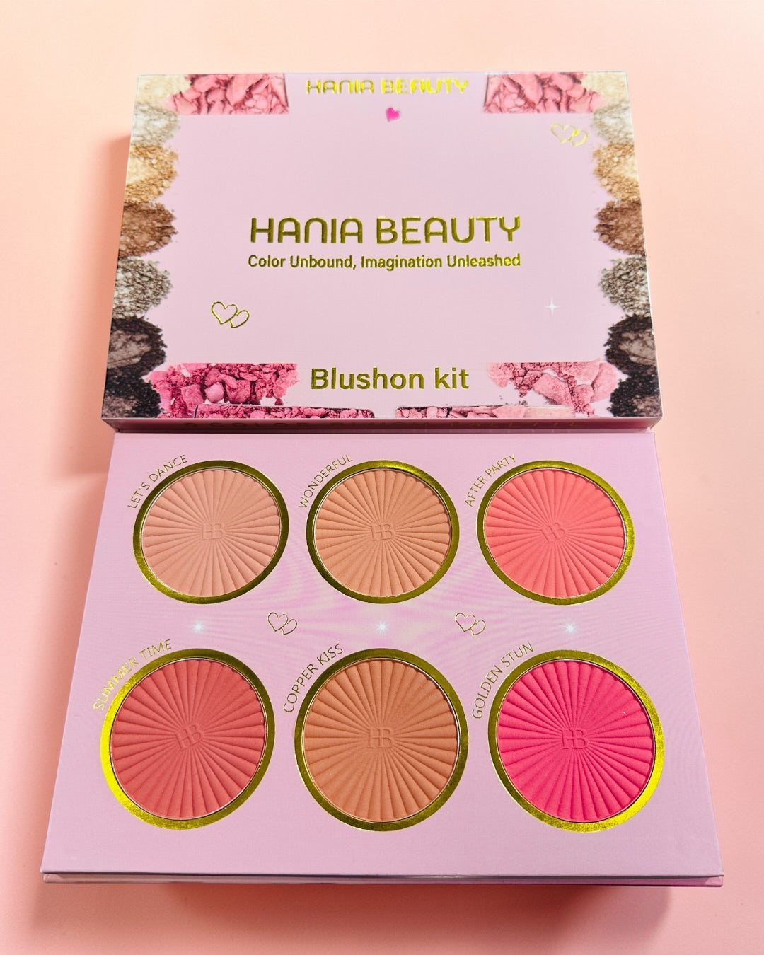 Hania Beauty 6 Color Blushon Kit