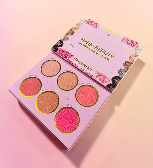 Hania Beauty 6 Color Blushon Kit