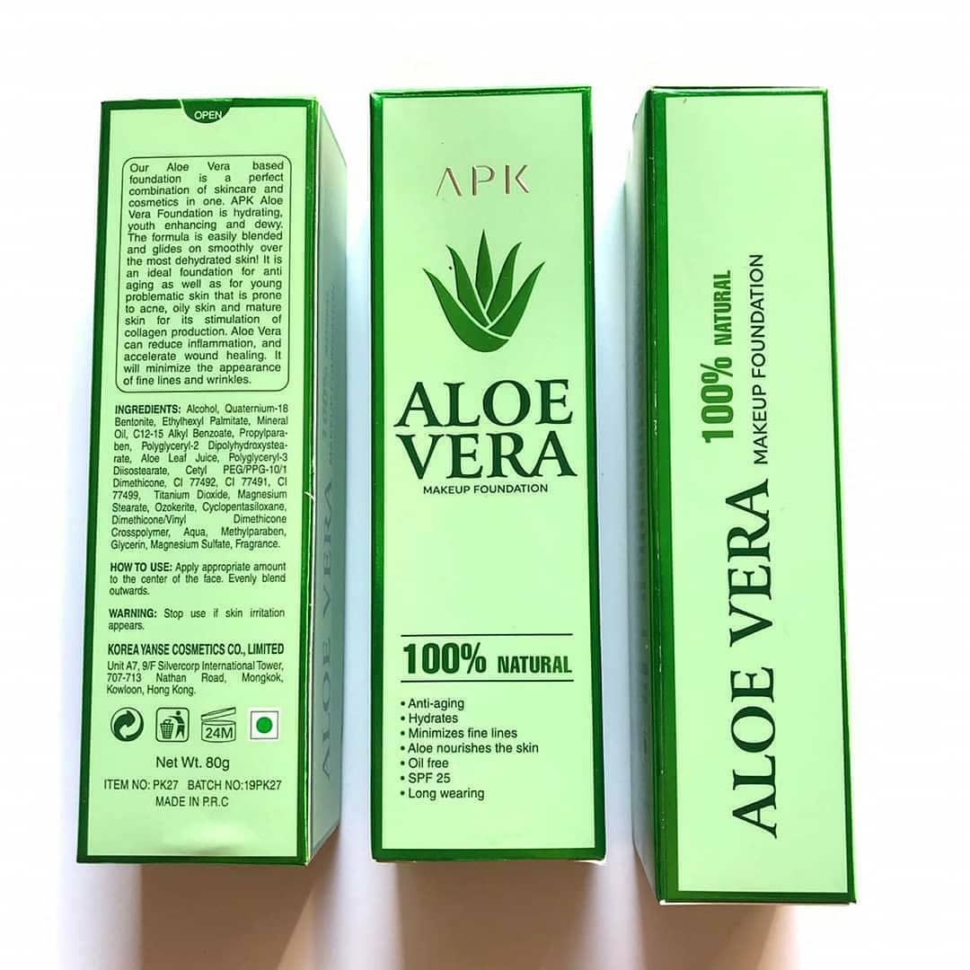 APK Aloevera Foundation With Spf25| 100% Natural