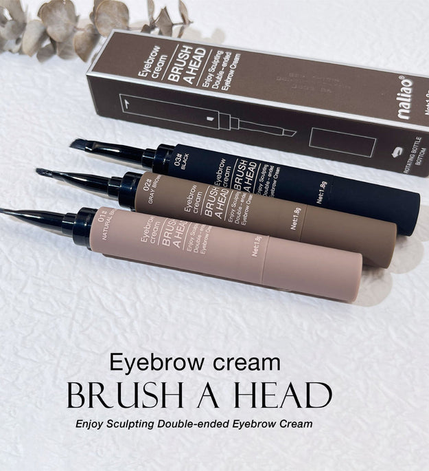 Maliao Double-Ended Eyebrow Cream Brush - Precision for Perfect Brows