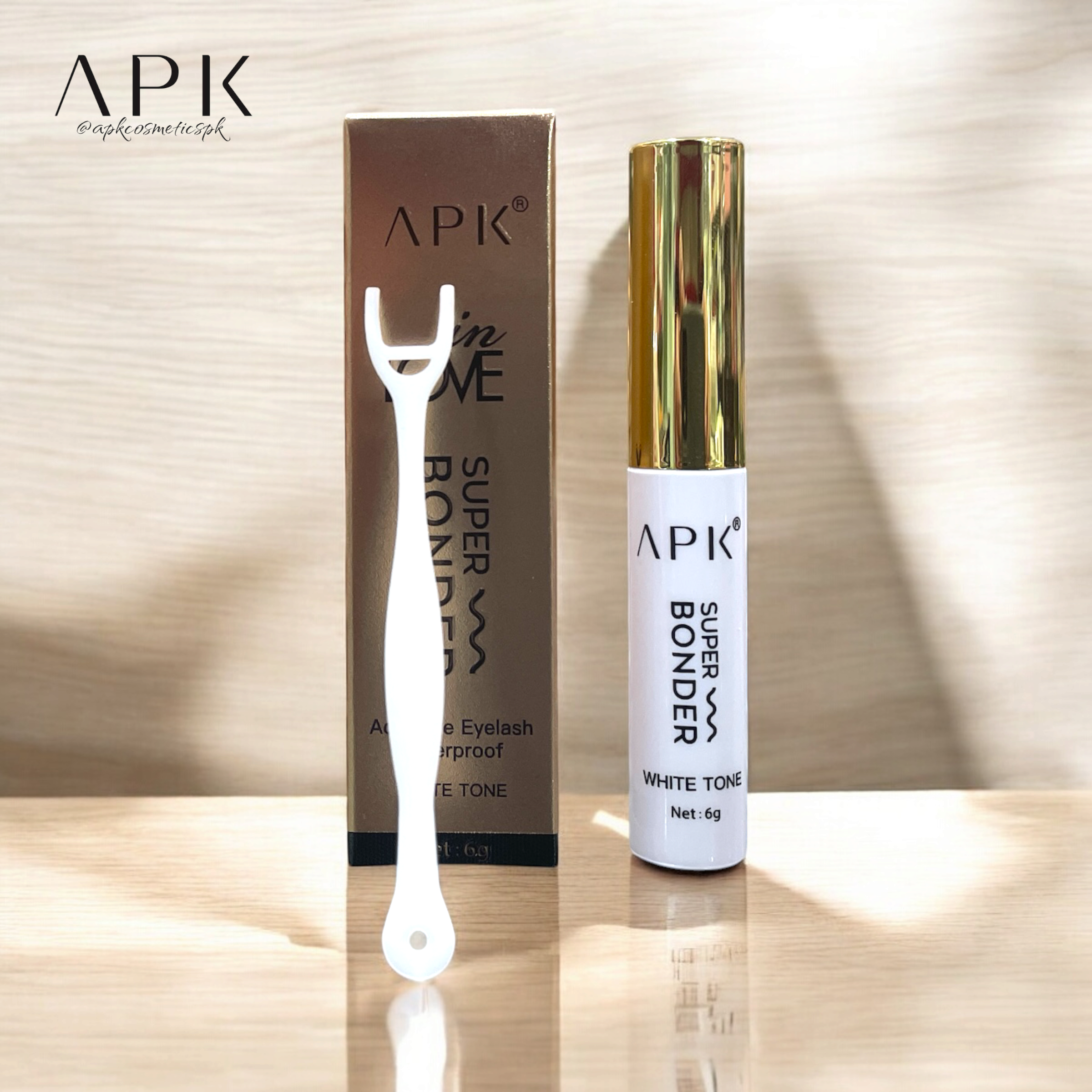APK Super Bonder Eyelash Glue- White Tone 6g