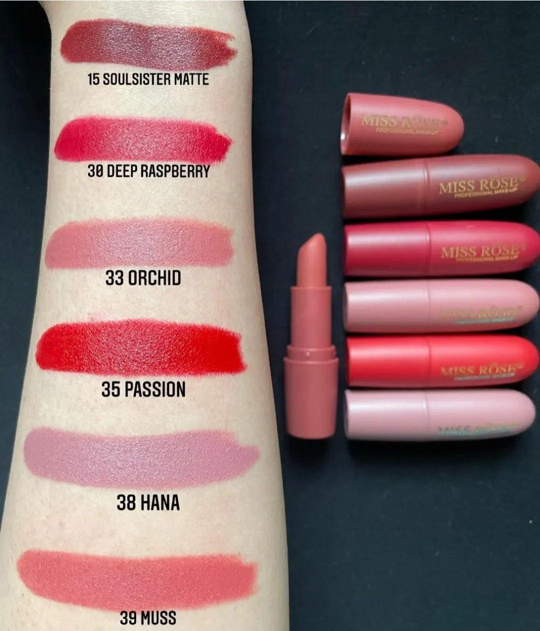 Miss Rose Bullet Matte Lipstick