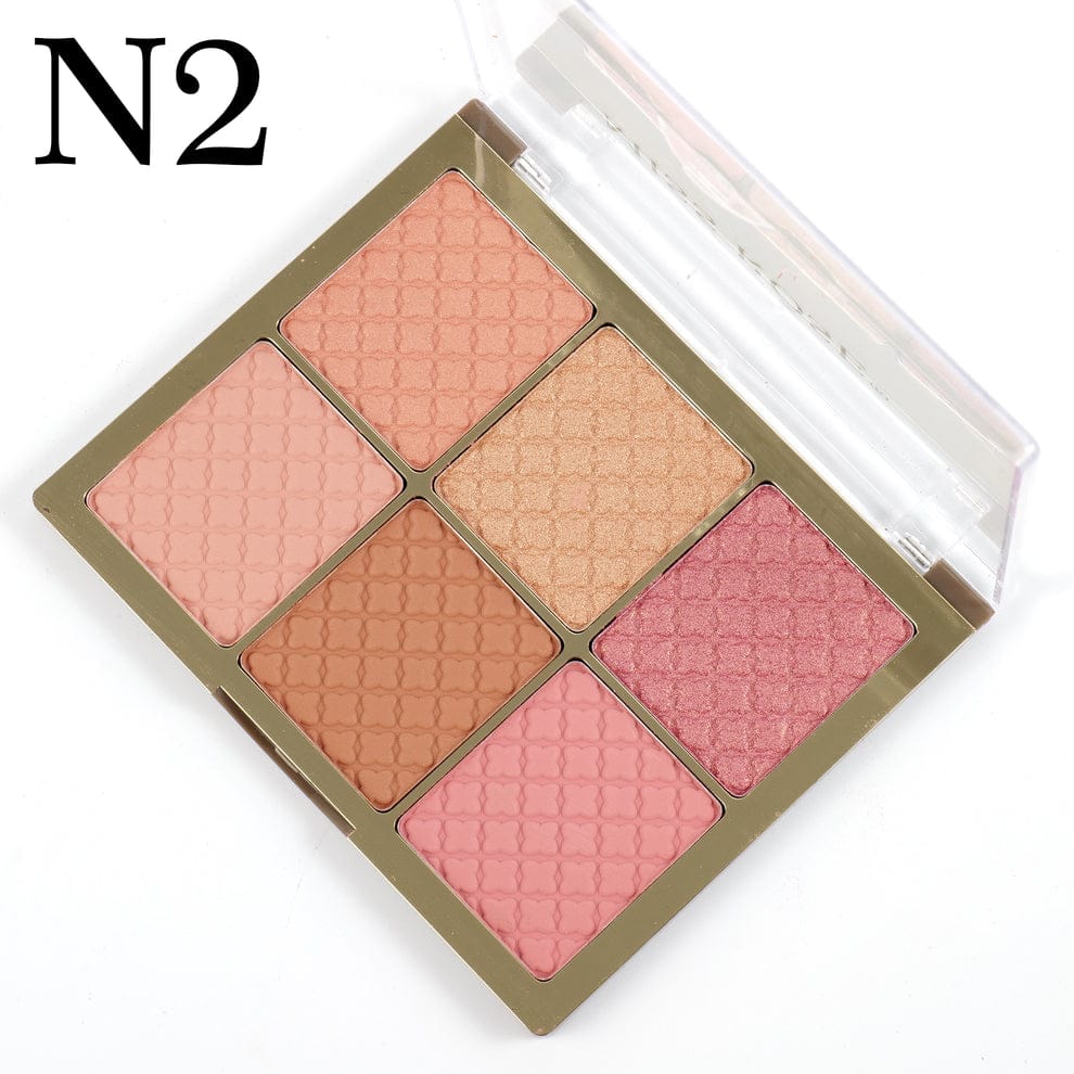 Miss Rose 6 Color Blush Palette