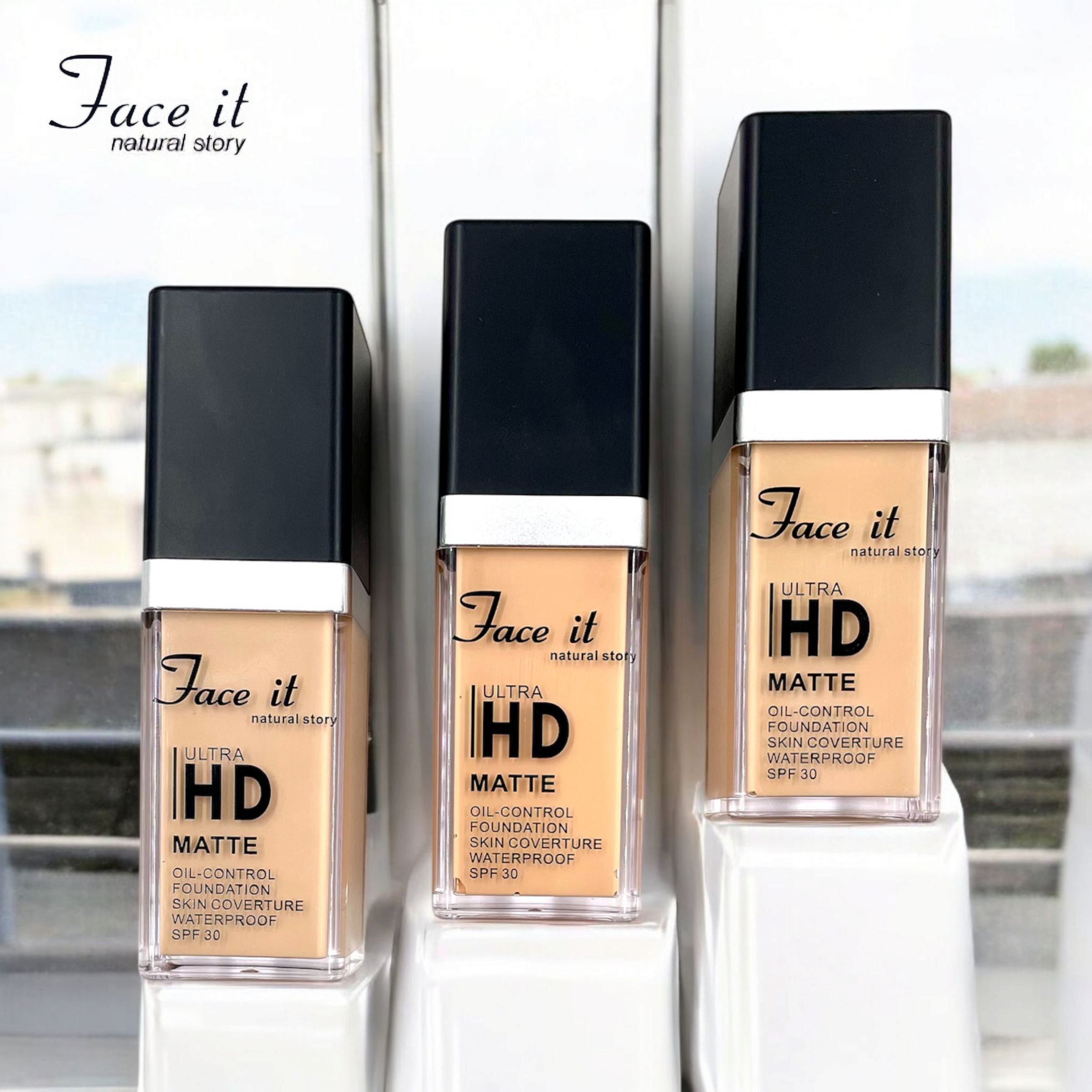 Faceit Ultra HD Matte Foundation | Oil Control | Skin Converture | Waterproof | Spf 30