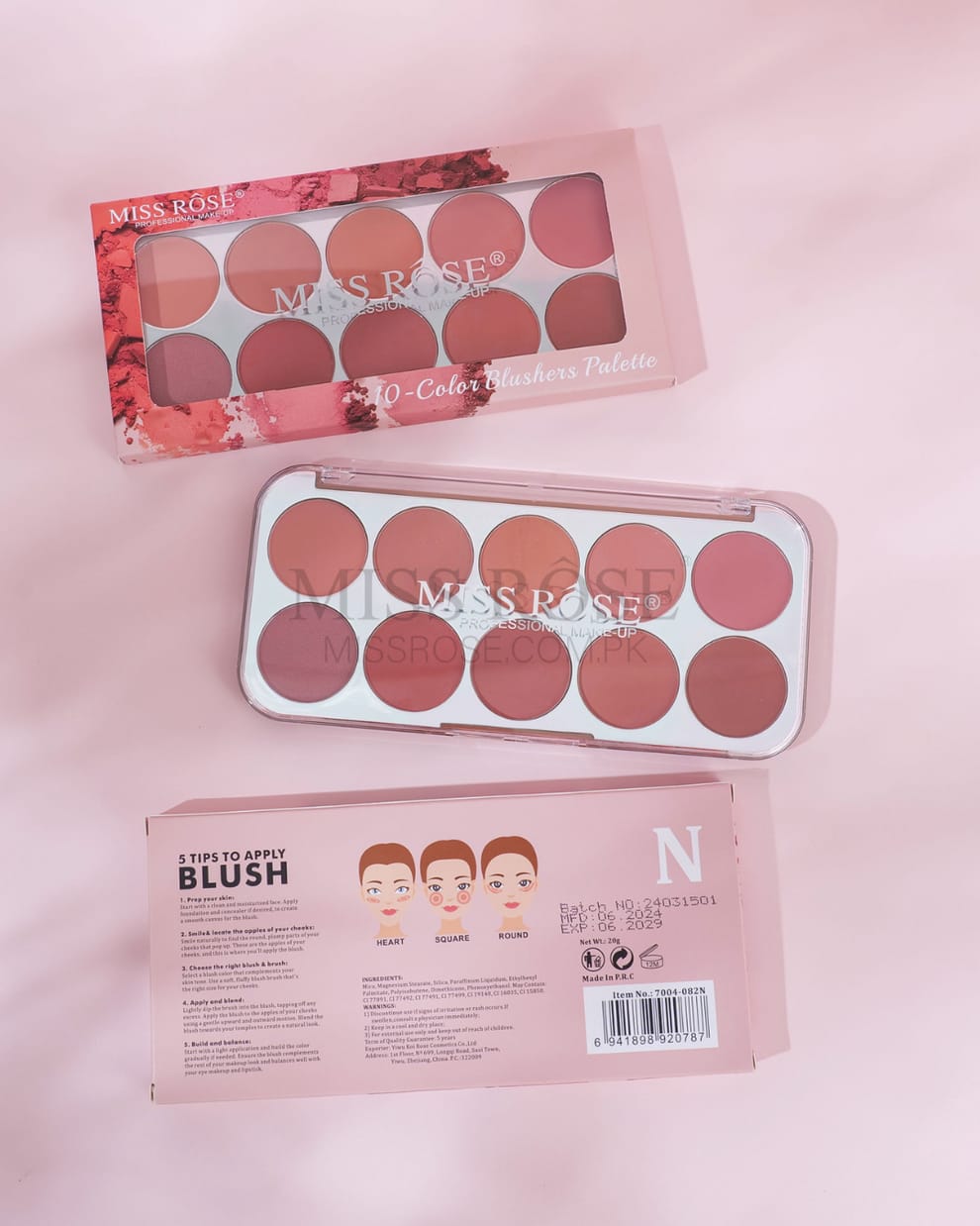 Miss Rose 10 Color New Blush Palette