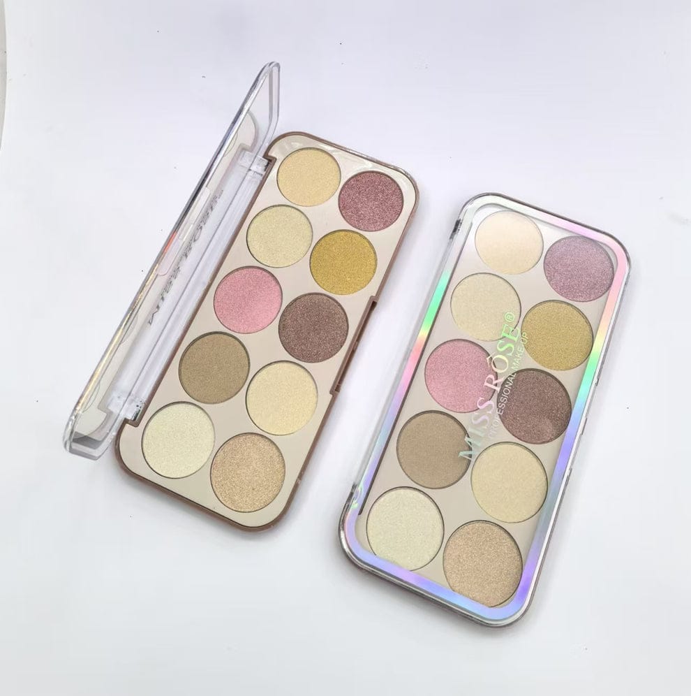 Miss Rose 10 Color Highlighter Palette