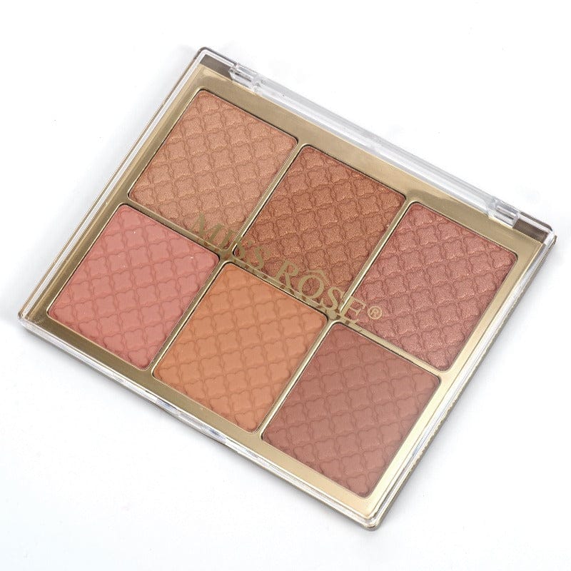 Miss Rose 6 Color Blush Palette