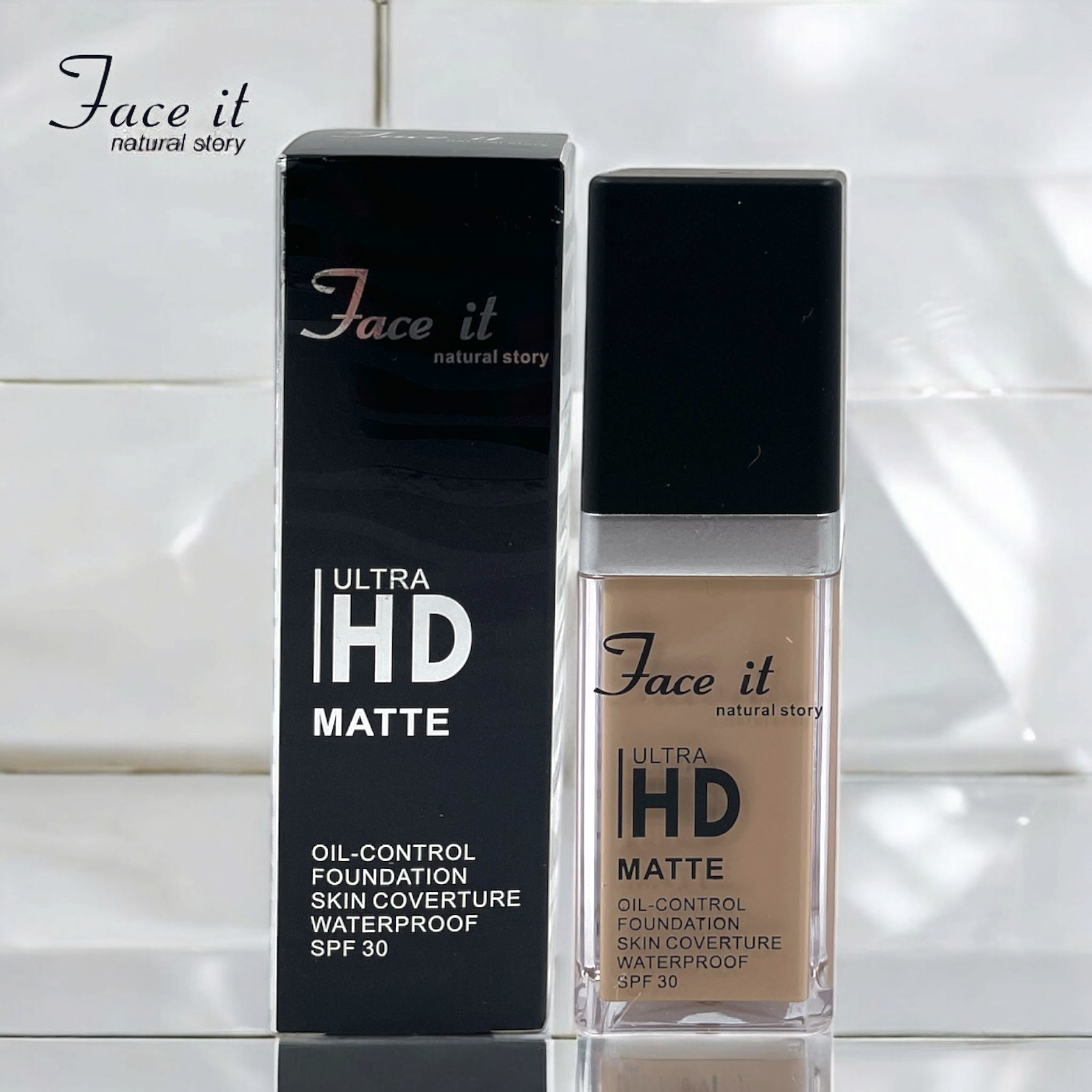 Faceit Ultra HD Matte Foundation | Oil Control | Skin Converture | Waterproof | Spf 30
