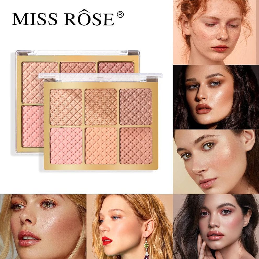 Miss Rose 6 Color Blush Palette